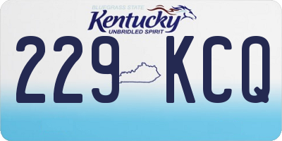 KY license plate 229KCQ