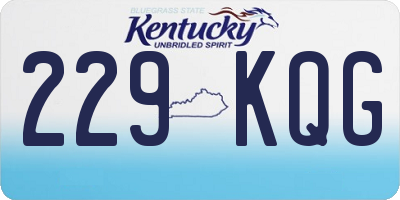 KY license plate 229KQG