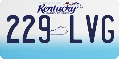 KY license plate 229LVG