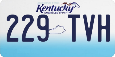KY license plate 229TVH