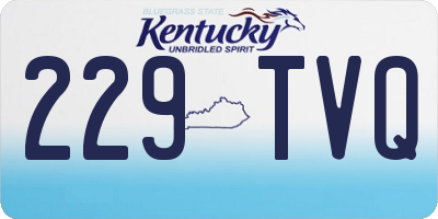 KY license plate 229TVQ