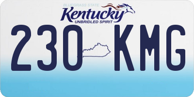 KY license plate 230KMG