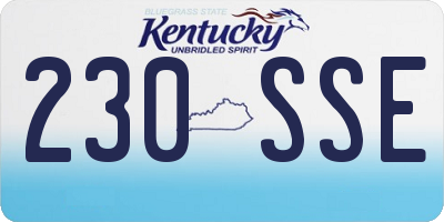 KY license plate 230SSE
