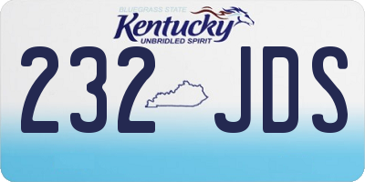 KY license plate 232JDS