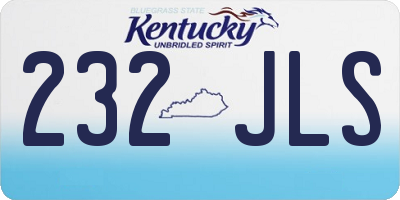 KY license plate 232JLS