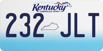 KY license plate 232JLT