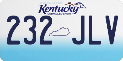 KY license plate 232JLV