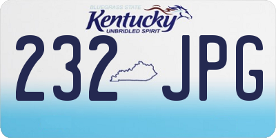 KY license plate 232JPG