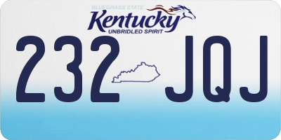 KY license plate 232JQJ