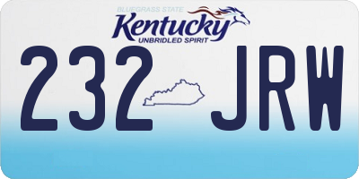 KY license plate 232JRW