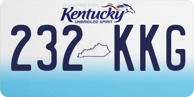 KY license plate 232KKG