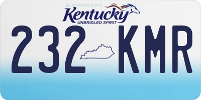 KY license plate 232KMR