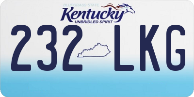 KY license plate 232LKG