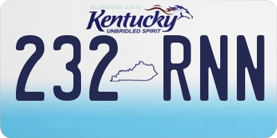 KY license plate 232RNN