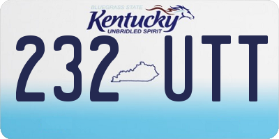 KY license plate 232UTT