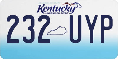 KY license plate 232UYP