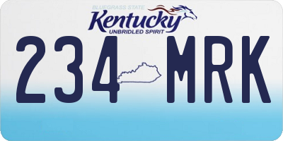 KY license plate 234MRK
