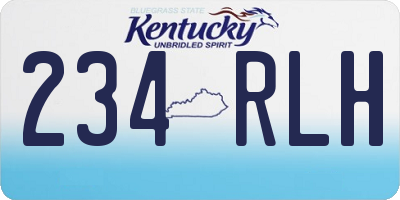 KY license plate 234RLH