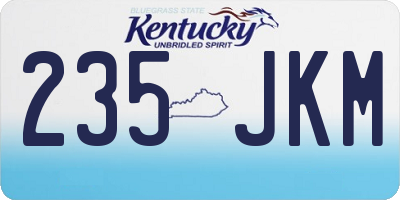 KY license plate 235JKM