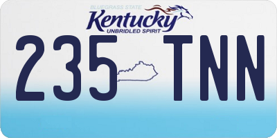KY license plate 235TNN