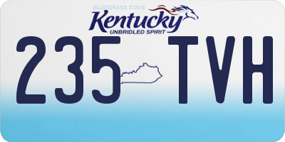 KY license plate 235TVH