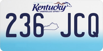 KY license plate 236JCQ