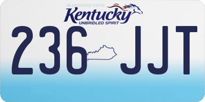 KY license plate 236JJT