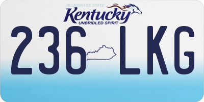 KY license plate 236LKG