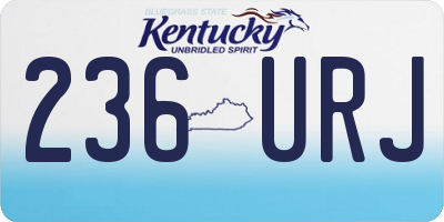 KY license plate 236URJ