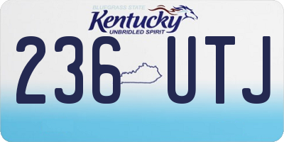 KY license plate 236UTJ