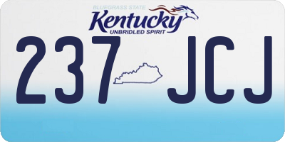 KY license plate 237JCJ