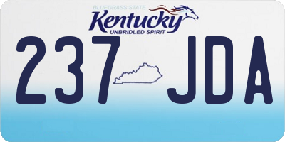 KY license plate 237JDA