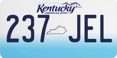 KY license plate 237JEL