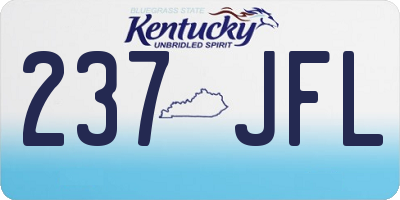 KY license plate 237JFL