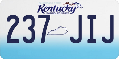 KY license plate 237JIJ