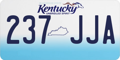 KY license plate 237JJA