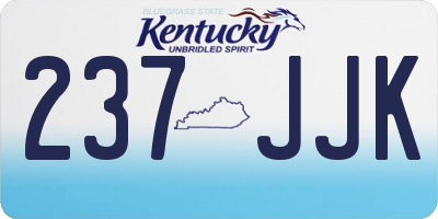 KY license plate 237JJK