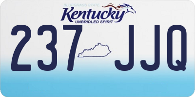 KY license plate 237JJQ