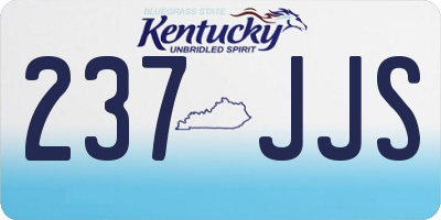 KY license plate 237JJS