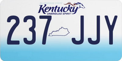 KY license plate 237JJY
