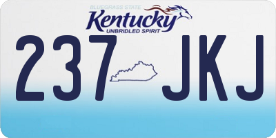 KY license plate 237JKJ