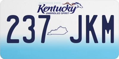 KY license plate 237JKM