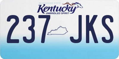 KY license plate 237JKS