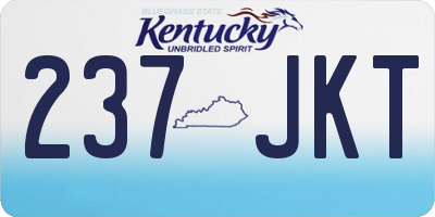 KY license plate 237JKT