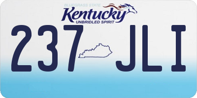 KY license plate 237JLI