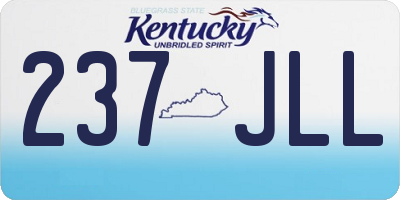 KY license plate 237JLL