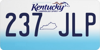 KY license plate 237JLP