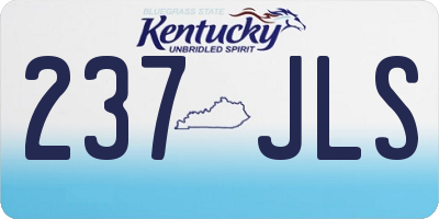 KY license plate 237JLS