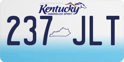 KY license plate 237JLT
