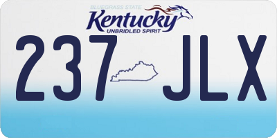 KY license plate 237JLX
